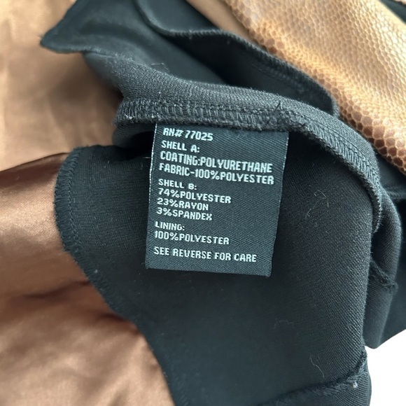 G by Guilliani Faux Leather MOTO Style Jacket Sz Small - Picture 14 of 14